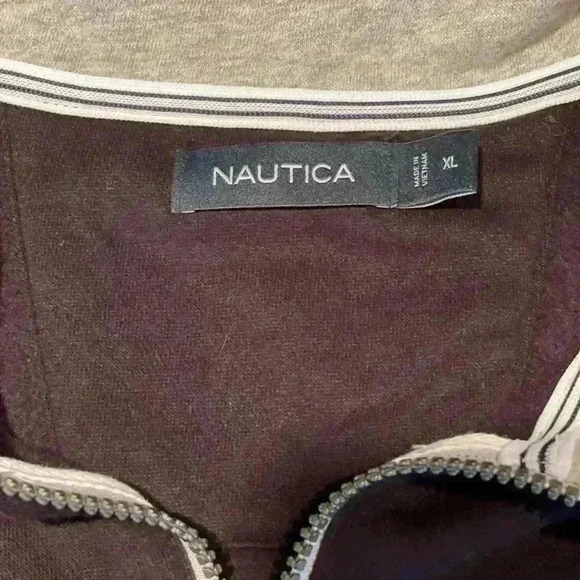 Nautica Black 1/4 Zip Pullover XL - Picture 2 of 2